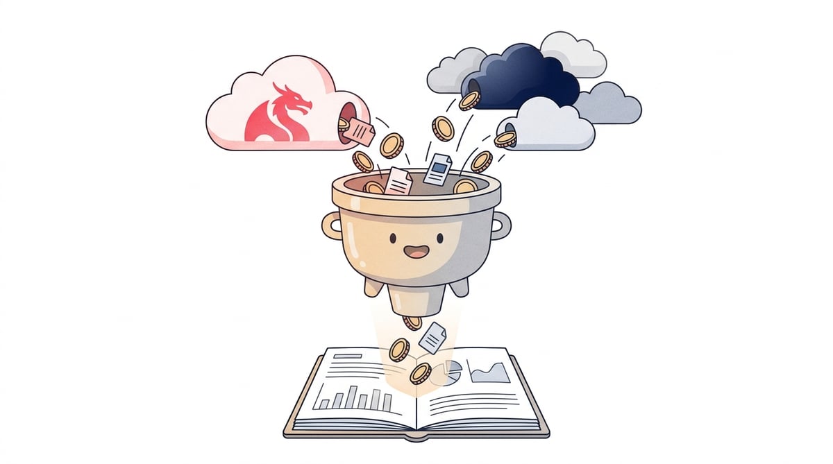 Alibaba Cloud costs, in the same reports as the rest of your cloud
