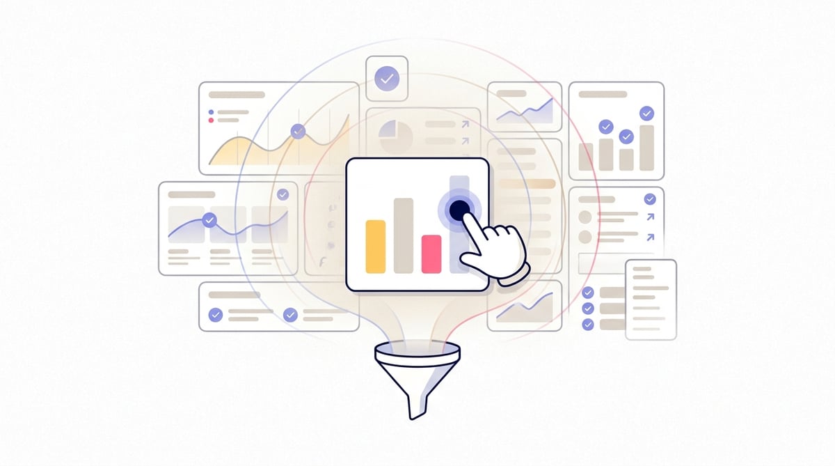Filtri l'intera dashboard con un clic su qualsiasi valore del grafico