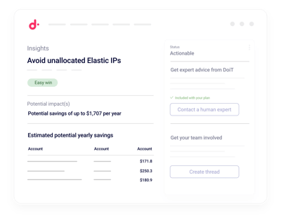 Real savings estimates