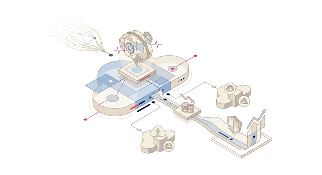 Illustrazione di una pipeline GenAI che passa dal prototipo alla produzione