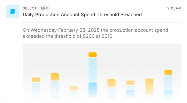 Receive actionable alerts