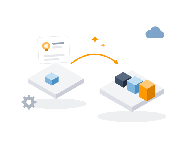Illustration of a GenAI pipeline moving from prototype to production