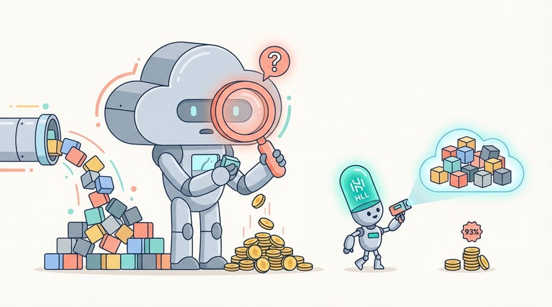 BigQuery HLL: How we cut COUNT(DISTINCT) query costs by 93% using HyperLogLog