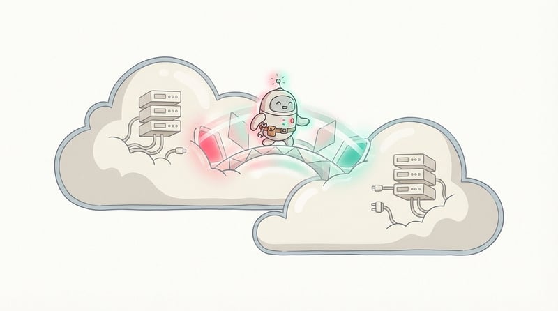 Privately access services in overlapping networks in Google Cloud