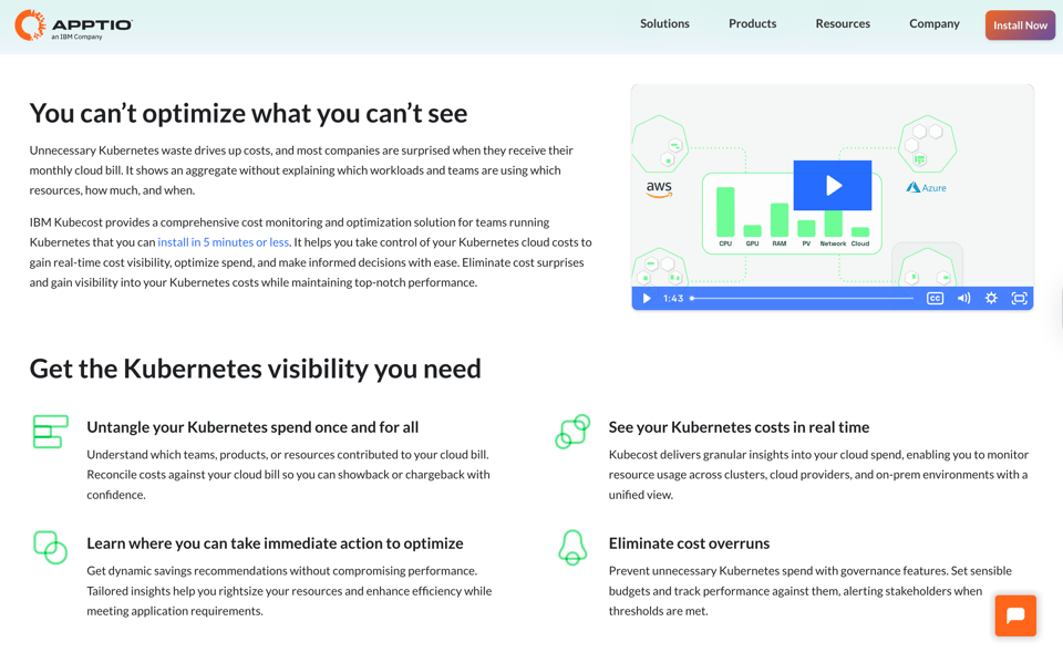 KubeCost Kubernetes Optimization Tool