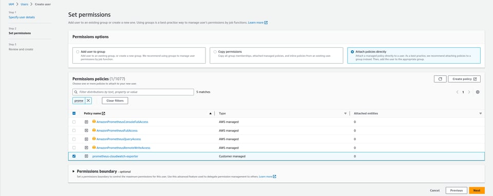 Prometheus CloudWatch Exporter