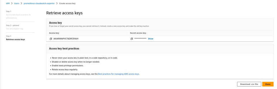 Prometheus CloudWatch Exporter