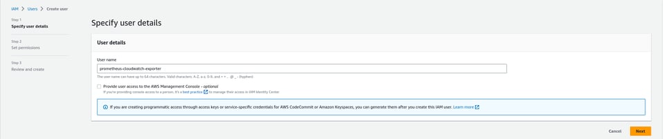 Prometheus CloudWatch Exporter