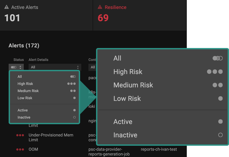 Alerts Filtering