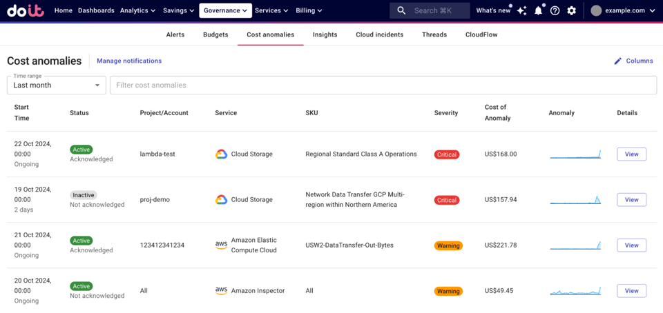 Implementing anomaly detection