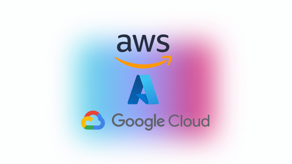 logos for the main cloud service providers CSPs including AWS, GCP and Azure