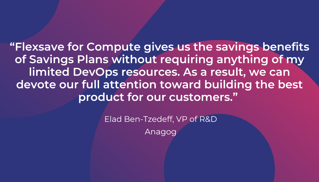 Anagog、オンデマンドEC2コストを33%削減